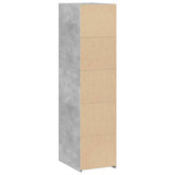 Highboard Concrete Grey 30x41x124 cm Engineered Wood 846379