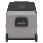 Cool Box with Wheel and Handle Black&Grey 50 L PP&PE 3154656