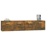 Wall Cabinets 2 pcs Smoked Oak 80x35x36.5 cm Engineered Wood 3115649