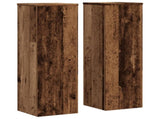 Plant Stand 2pcs Old Wood 25x25x80 cm Engineered Wood 852949