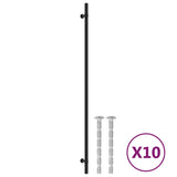 Cabinet Handles 10 pcs Black 480 mm Stainless Steel 3203714