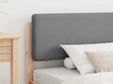 Bed Frame with Upholstered Headboard Light Grey 80 x 200 cm 877939