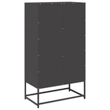 Highboard Black 68x39x123 cm Steel 853356