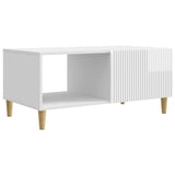 Coffee Table High Gloss White 90 x 50 x 40 cm Engineered Wood 894729