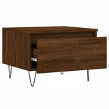 Coffee Tables 2 pcs Brown Oak 50x46x35 cm Engineered Wood 830875