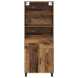 Highboard with Drawer 2 pcs Old Wood Engineered Wood 3415630
