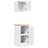 Garage Cabinets 2 pcs White Engineered Wood 3328296
