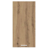 Hanging Cabinet with Door Artisan Oak and White 40 x 31 x 80 cm 884265