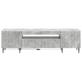 LED TV Cabinet Concrete Grey Engineered Wood 896468