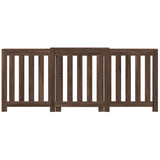 Radiator Cover Brown Oak 205x21.5x83.5 cm Engineered Wood 852768