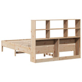 Bookcase Bed without Mattress 150x200 cm King Size Solid Wood Pine 3322867