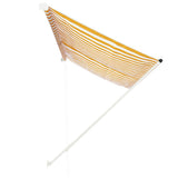 Retractable Awning 300x150 cm Yellow and White 143755