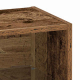 Floating Shelf with LED Light 2 pcs Brown 40 x 28.5 x 40 cm 863091