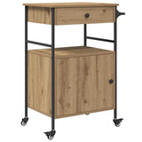 Kitchen Trolley Artisan Oak 56 x 43 x 89.5 cm Engineered Wood 871667