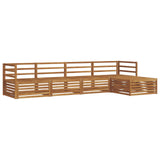 Outdoor Sofa Set 5 pcs Natural Solid Acacia Wood 3373279