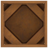 Planter 2 pcs Rusty 30 x 30 x 30 cm Weathering Steel 883821