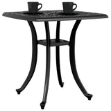 ZNTS Garden Table Black 53x53x53 cm Cast Aluminium 4002816