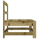 Garden Middle Sofas 2 pcs Impregnated Wood Pine 825519