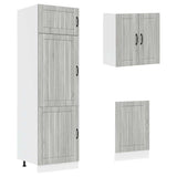 8 Piece Kitchen Cabinet Set Kalmar Grey Sonoma Engineered Wood 3314807