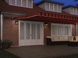 Retractable Awning Orange and brown 600 x 350 cm Fabric 3331706