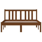 Bed Frame without Mattress Honey Brown Solid Wood 120x200 cm 814882