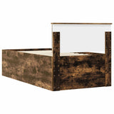 Daybed Manual Smoked Oak and Black 100 x 200 cm Engineered Wood 3408519