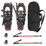 3 in 1 Snowshoes Red and Black 63.5 x 21 cm Aluminum and HDPE 42021431