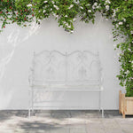 Garden Bench White 104 x 54 x 93cm Steel 42008112
