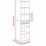 Cabinet Old Wood 50 x 41 x 185 cm Engineered Wood 3403210