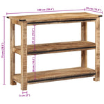 Console Table 100x35x75 cm Solid Wood Mango 374055