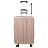 Suitcase Folding Rose gold 43 x 27 x 66 cm ABS Plastic 42006239