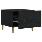 Coffee Table Black 50 x 49 x 40 cm Engineered Wood 895196