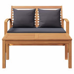 Garden Bench Natural 110 x 64 x 76.5 cm Solid teak wood 42006407