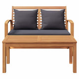 Garden Bench Natural 110 x 64 x 76.5 cm Solid teak wood 42006407