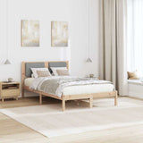 Bed Frame with Upholstered Headboard Light Grey 120 x 200 cm 878259