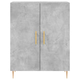 Highboard Concrete Grey 69.5x34x180 cm Engineered Wood 3198205