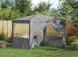 Party Tent Light Grey 200 x 200 x 240 cm PE and Steel 42032995