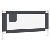 Toddler Safety Bed Rail Dark Grey 160x25 cm Fabric 10230