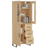 Highboard Sonoma Oak 69.5x34x180 cm Engineered Wood 3198492