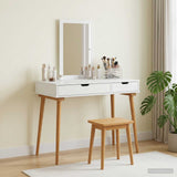 Dressing Table Set FAUSKE 2 pcs White 100 x 50 x 143 cm 3438575