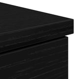Desk Black oak Engineered wood 140 x 49 x 76 cm 3328508