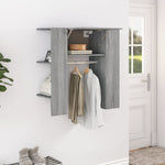 ZNTS Hallway Cabinet Grey Sonoma 97.5x37x99 cm Engineered Wood 820515