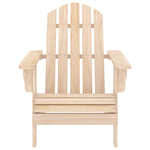 Garden Adirondack Chair with Ottoman and Table Solid Fir Wood 315932