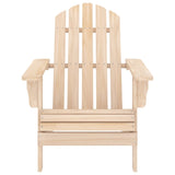 Garden Adirondack Chair with Ottoman and Table Solid Fir Wood 315932