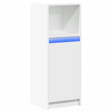Sideboard with LED White 38x34x100 cm Engineered Wood 852166