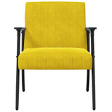 Armchair Yellow 59 x 75 x 78 cm Velvet 42017686
