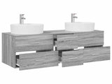 Bathroom Furniture Set 3 pcs Grey Sonoma 49.5 x 44.5 x 65 cm 3405888