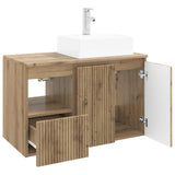 Bathroom Furniture Set 2 pcs Artisan Oak Engineered Wood 3404063