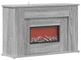 Fireplace with LED Strip Grey Sonoma 63 x 20 x 54.5 cm 8021100