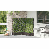 Garden Planter 5 pcs Brown 120 x 120 x 126 cm Plastic 42002832